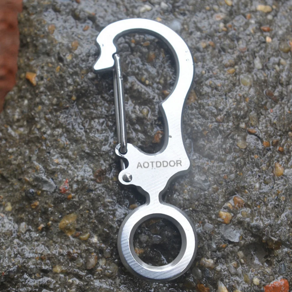 1pc Siliver Mini Key Ring Carabiner Bottle Hook Paracord Camping Accessories Outdoor Multifunction Keychain
1pc Siliver Mini Key Ring Carabiner Bottle Hook Paracord Camping Accessories Outdoor Multifunction Keychain