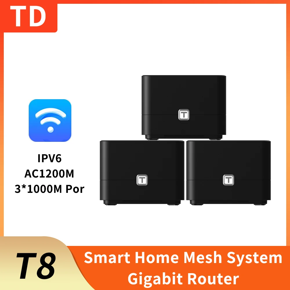 TOTOLINK T8 AC1200 Mesh Wifi Gigabit Router 3 Pack Wireless Repeater APP Remote Manage
TOTOLINK T8 AC1200 Mesh Wifi Gigabit Router 3 Pack Wireless Repeater APP Remote Manage