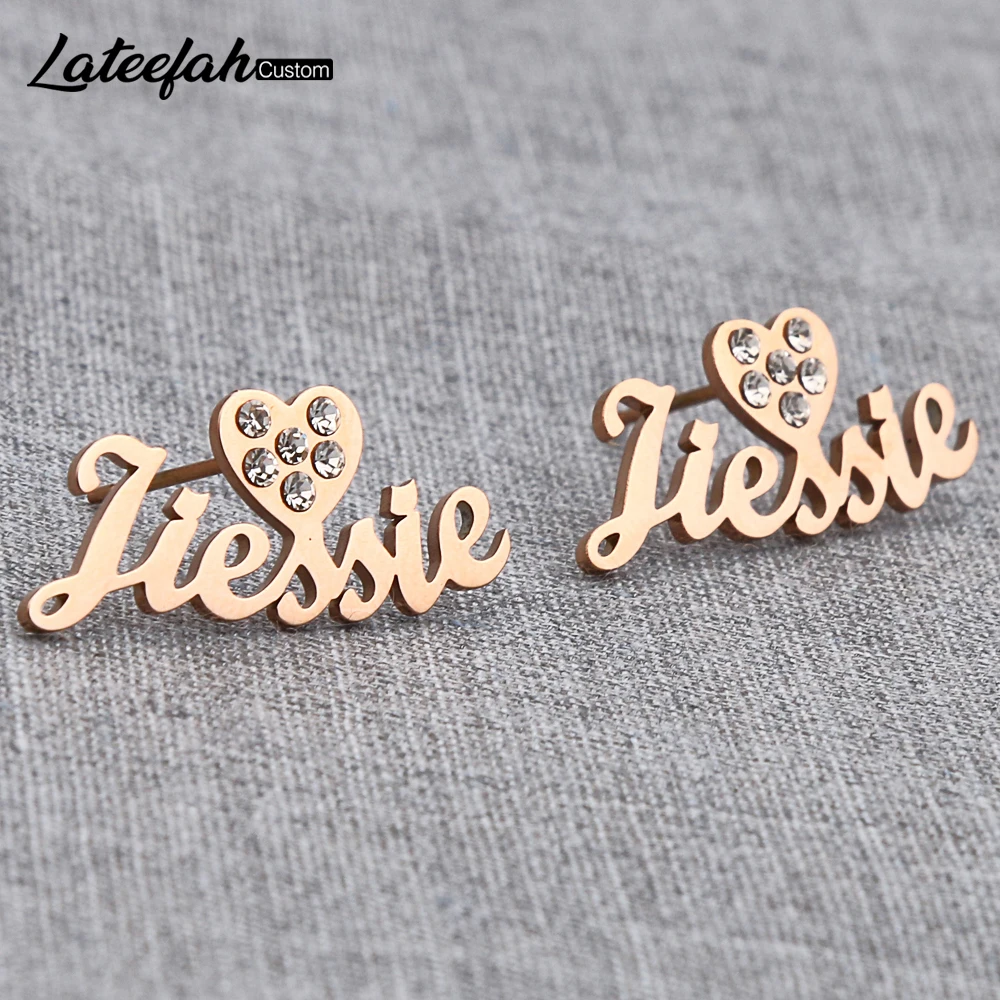 Lateefah Custom Earrings Crystal Personality Name Letter Stud Earrings For Women Girls Custom Name Piercing Nameplate Jewelry
Lateefah Custom Earrings Crystal Personality Name Letter Stud Earrings For Women Girls Custom Name Piercing Nameplate Jewelry