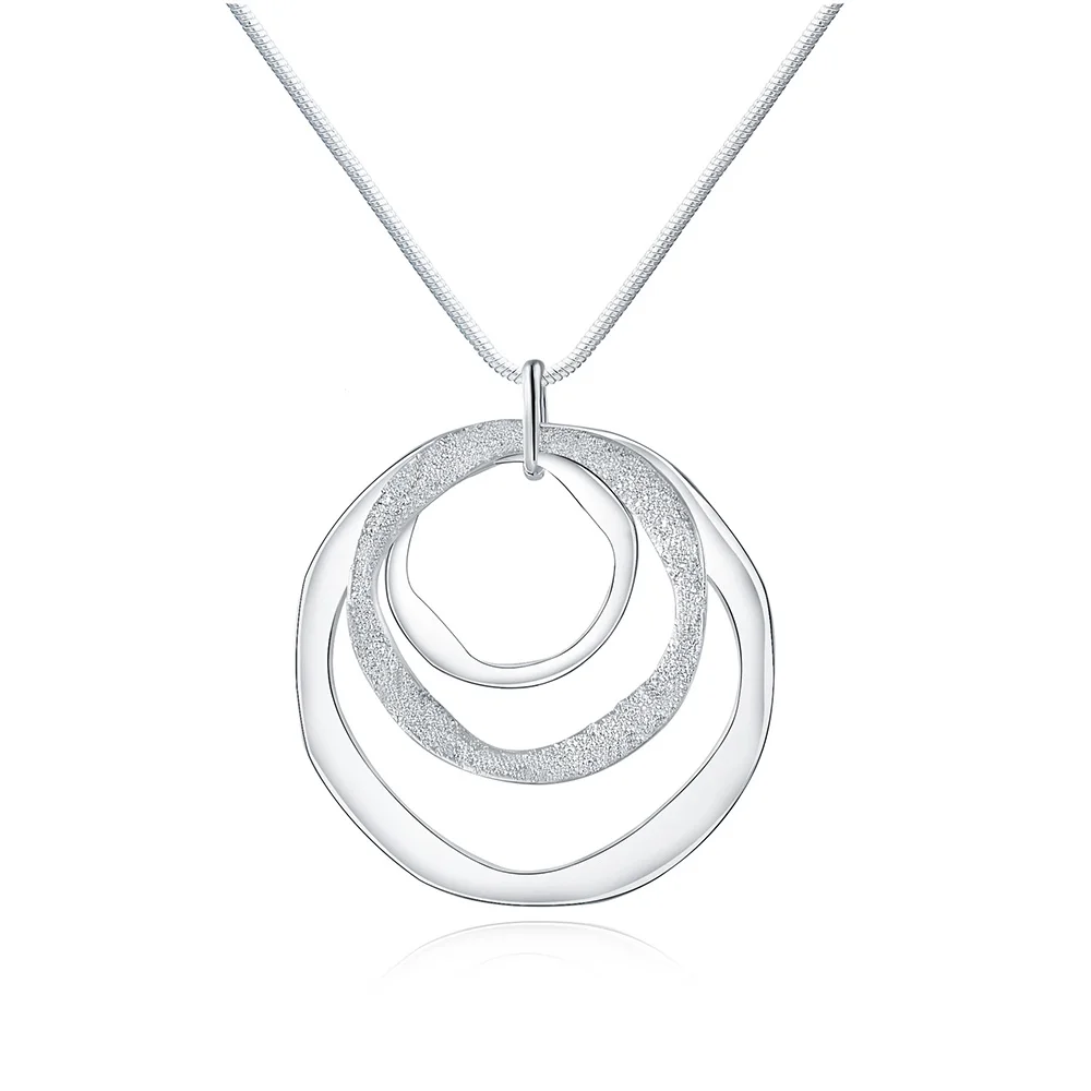 New 925 Necklace Fashion Disc Pendant Necklace For Woman Clavicle Chain Wedding Wedding Jewelry Gift
New 925 Necklace Fashion Disc Pendant Necklace For Woman Clavicle Chain Wedding Wedding Jewelry Gift