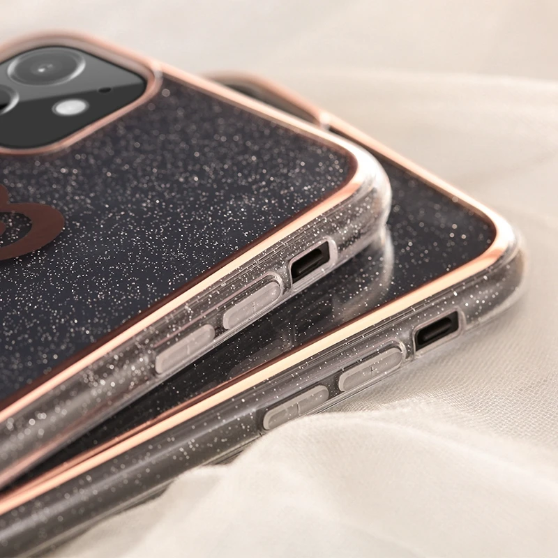 Блестящий прозрачный мягкий чехол для телефона iPhone 11 Pro Max Матовый Жесткий ПК