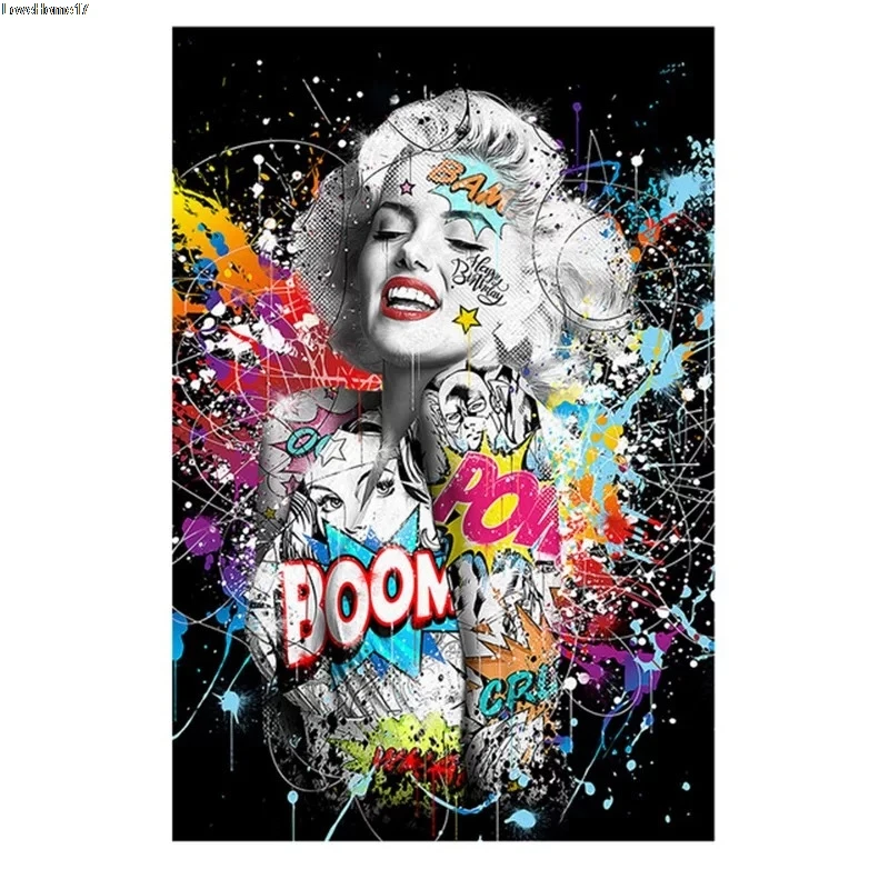 Graffiti Canvas Oil Paint Beautiful Sexy Woman Art Poster Portrait Nordic Decor Bedroom Living Room Home Decoration
Graffiti Canvas Oil Paint Beautiful Sexy Woman Art Poster Portrait Nordic Decor Bedroom Living Room Home Decoration
