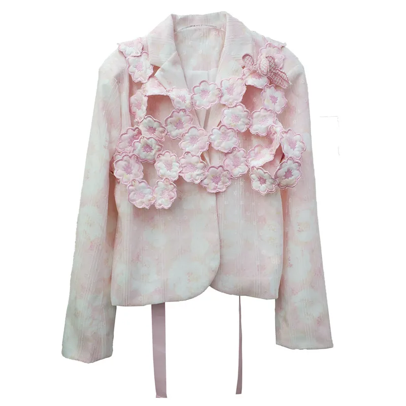 European Style Summer Pink Blazer Women 2021 New Retro Floral Print Suit Jacket with Flower Lady Chic Top Coats
European Style Summer Pink Blazer Women 2021 New Retro Floral Print Suit Jacket with Flower Lady Chic Top Coats