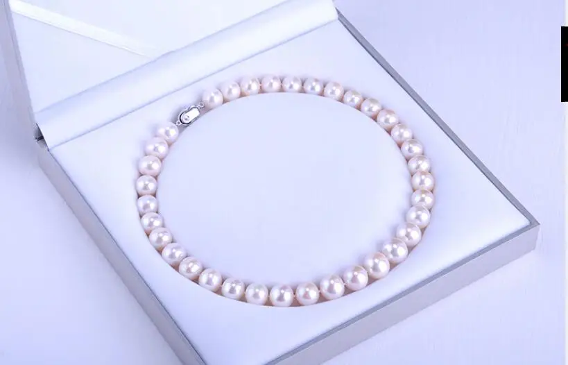 women gift word Jewelry Silver Clasp 17INCH AAAA 10-11mm Natural south sea genuine WHITE round pearl necklace
women gift word Jewelry Silver Clasp 17INCH AAAA 10-11mm Natural south sea genuine WHITE round pearl necklace