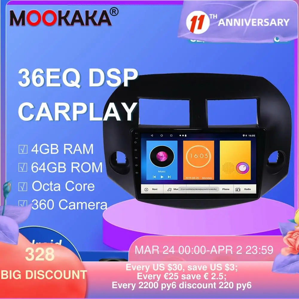 For Toyota RAV4 XA30 2005-2012 Android 10.0 Multimedia Auto Radio Player Stereo GPS Navigation HeadUnit build in dsp carplay BT
For Toyota RAV4 XA30 2005-2012 Android 10.0 Multimedia Auto Radio Player Stereo GPS Navigation HeadUnit build in dsp carplay BT