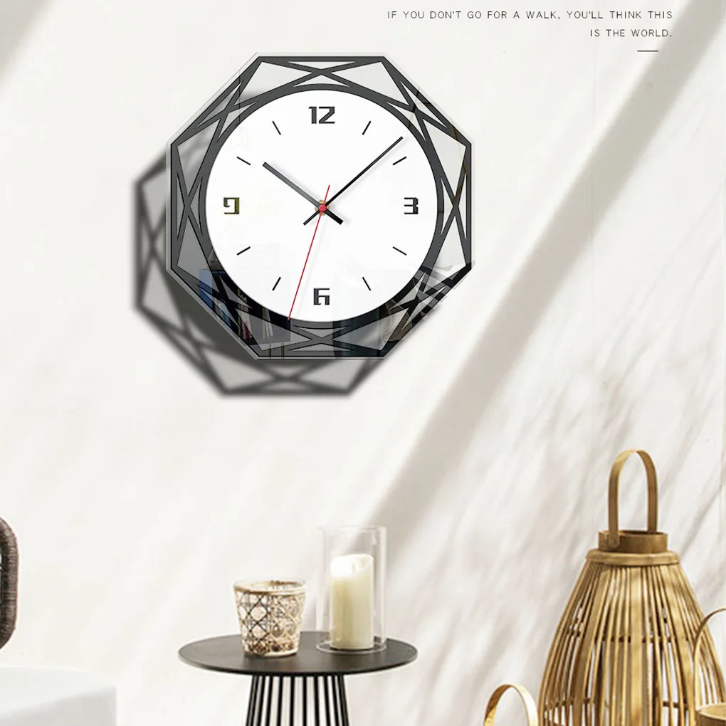 1pc Polygonal Wall Clock Ultra-Silent Living Room Bedroom Office Decorative Acrylic Wall Clock Home Wall Hanging Decorations
1pc Polygonal Wall Clock Ultra-Silent Living Room Bedroom Office Decorative Acrylic Wall Clock Home Wall Hanging Decorations