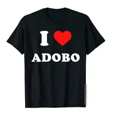 I Love Adobo Filipino Food Philippines Premium T-Shirt Designer Male T Shirt Slim Fit Tops & Tees Cotton Printed