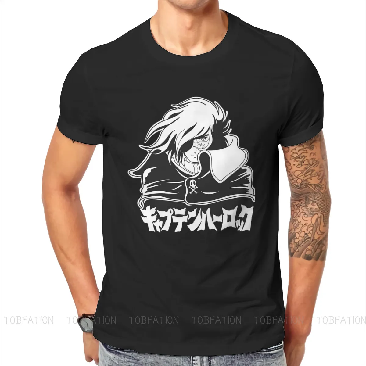 Cpatain Harlock крутая футболка Harajuku, альтернатива мужской одежды, топы, большая хлопковая Футболка с круглым вырезом
Cpatain Harlock крутая футболка Harajuku, альтернатива мужской одежды, топы, большая хлопковая Футболка с круглым вырезом