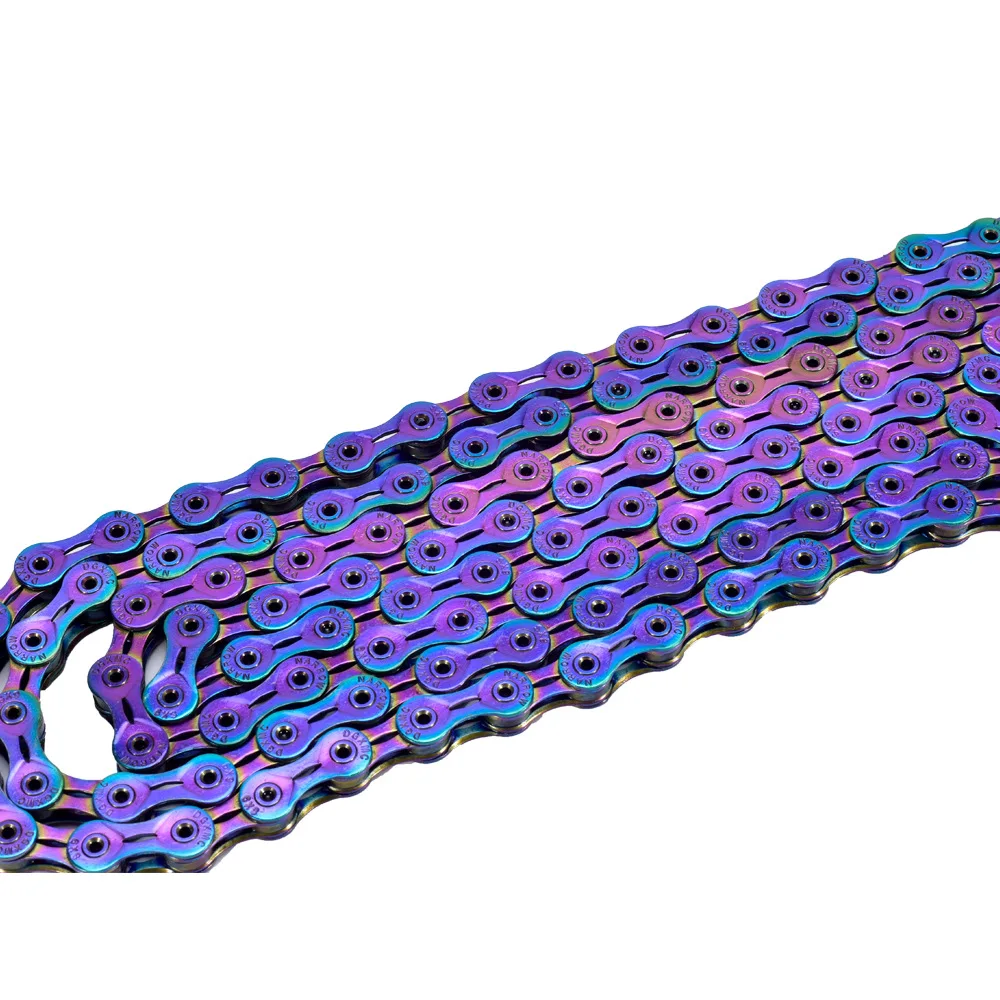 SUMC Mountain/Road Bike Chain Rainbow Variable Speed Shifting Chain 9S 10S 11S 12S with Missinglink for M8000 M6000 M9100 M610 
SUMC Mountain/Road Bike Chain Rainbow Variable Speed Shifting Chain 9S 10S 11S 12S with Missinglink for M8000 M6000 M9100 M610