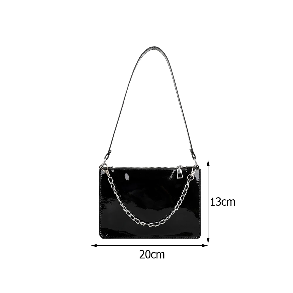 Female Baguette Handbags with Patent Leather Design Tote PU Leather Embossing Shoulder Underarm Bags for Shopping
Female Baguette Handbags with Patent Leather Design Tote PU Leather Embossing Shoulder Underarm Bags for Shopping