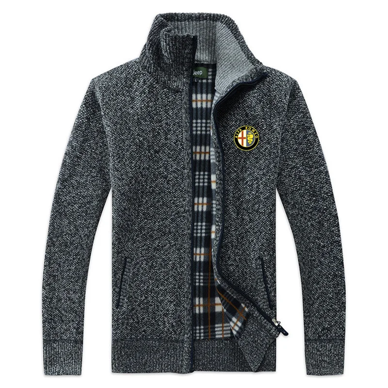 ALFA ROMEO Retro Men's Stand Collar Cardigan Sweater Men's Jacket Spring and Autumn Knitted Business Zip Shirt Jacket Coat Top
ALFA ROMEO Retro Men's Stand Collar Cardigan Sweater Men's Jacket Spring and Autumn Knitted Business Zip Shirt Jacket Coat Top