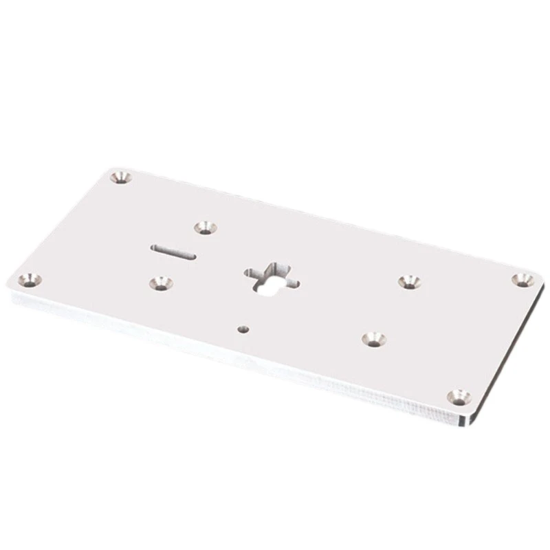 Aluminum Plunge Router Table Insert Plate Small Size Multifuctional Household for Electric Curve Saw Woodworking Tool | Инструменты
