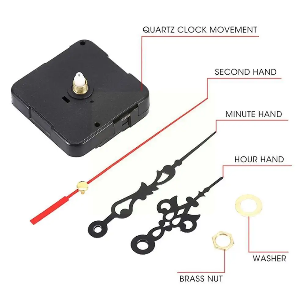 Replacement Quartz Clock Movement Mechanism Repair Kit Clock Parts Of Hands DIY Accessories Pendulum Movement Tool Mechanis R4O5
Replacement Quartz Clock Movement Mechanism Repair Kit Clock Parts Of Hands DIY Accessories Pendulum Movement Tool Mechanis R4O5