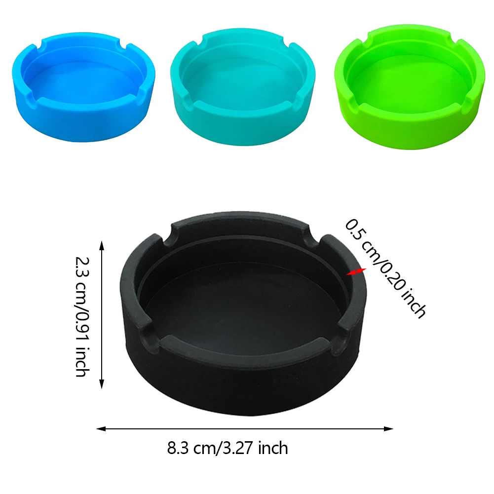 4PCS Silicone Ashtray Round Unbreakable Rubber Heat Resistant Ashtray for Home Office Decor Lighters Smoking Ashtray Accessories
4PCS Silicone Ashtray Round Unbreakable Rubber Heat Resistant Ashtray for Home Office Decor Lighters Smoking Ashtray Accessories