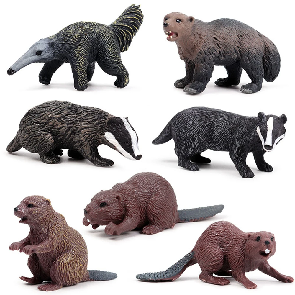 Simulation Forest Wild Animal Model Badger Anteater Beaver Bear PVC Toy Figurine For Kids Gift
Simulation Forest Wild Animal Model Badger Anteater Beaver Bear PVC Toy Figurine For Kids Gift