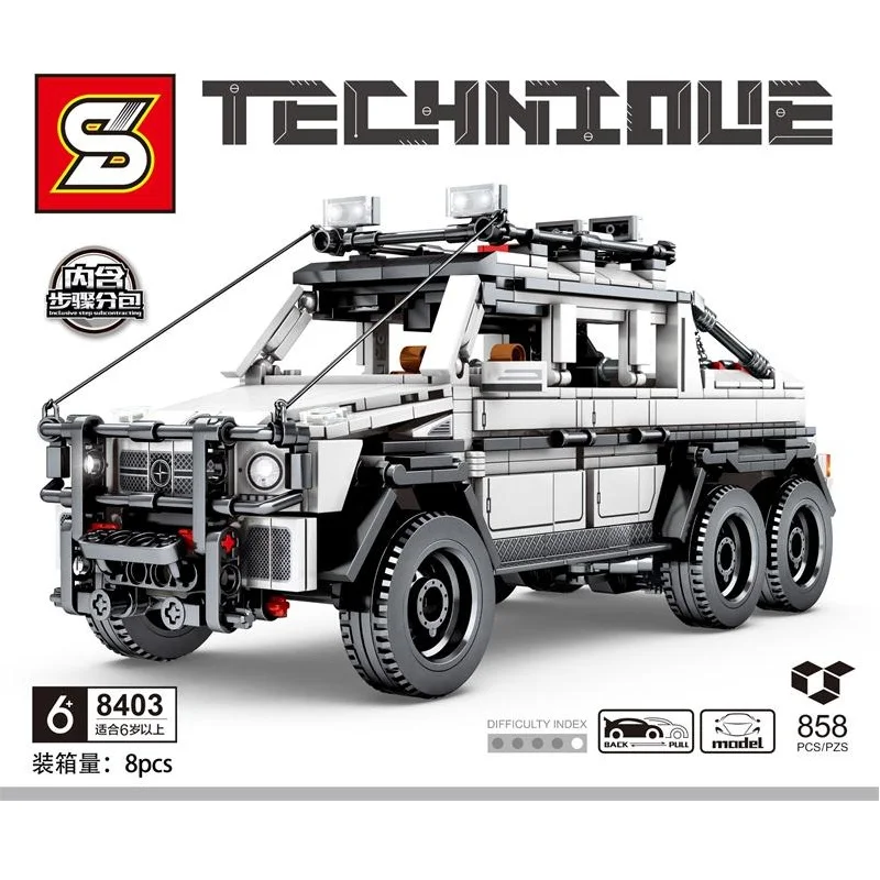 SEMBO Blocks MOC Car Building Bricks H Tech Famous Vehicle Model Kids Toys for Children Toy Boy Birthday Gifts Man Present 8403
SEMBO Blocks MOC Car Building Bricks H Tech Famous Vehicle Model Kids Toys for Children Toy Boy Birthday Gifts Man Present 8403