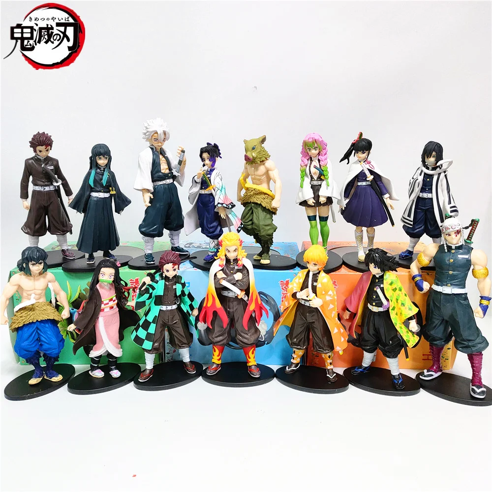 Аниме-фигурки, 15 шт./компл., убийца демонов, танджиро, незуко, Zenitsu, Giyuu Rengoku, Shinobu, Kimetsu, no Yaiba, экшн-фигурки, ПВХ игрушки, модель
Аниме-фигурки, 15 шт./компл., убийца демонов, танджиро, незуко, Zenitsu, Giyuu Rengoku, Shinobu, Kimetsu, no Yaiba, экшн-фигурки, ПВХ игрушки, модель