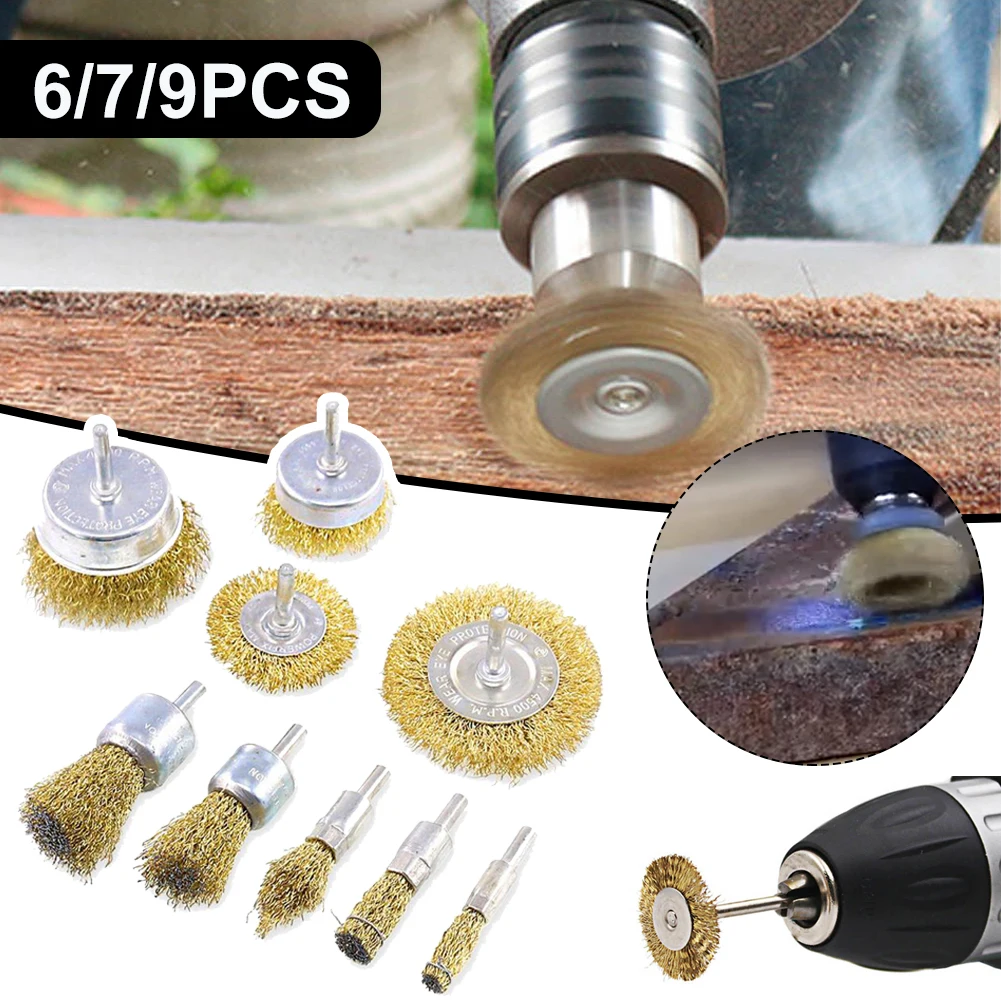 3mm Rotary Wire Wheel Brush Tool Set Metal Arbor Steel Copper Wire Rust Remover Polishing Dremel Wheel for Rotary Electric Tools
3mm Rotary Wire Wheel Brush Tool Set Metal Arbor Steel Copper Wire Rust Remover Polishing Dremel Wheel for Rotary Electric Tools