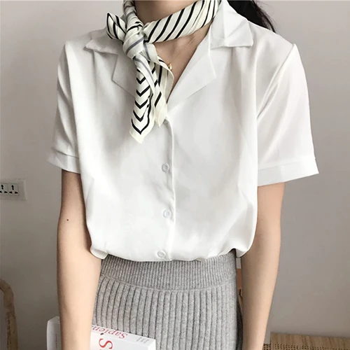 2021 Summer Blouse Shirt For Women Fashion Short Sleeve V Neck Casual Office Lady White Shirts Tops Japan Korean Style #35
2021 Summer Blouse Shirt For Women Fashion Short Sleeve V Neck Casual Office Lady White Shirts Tops Japan Korean Style #35