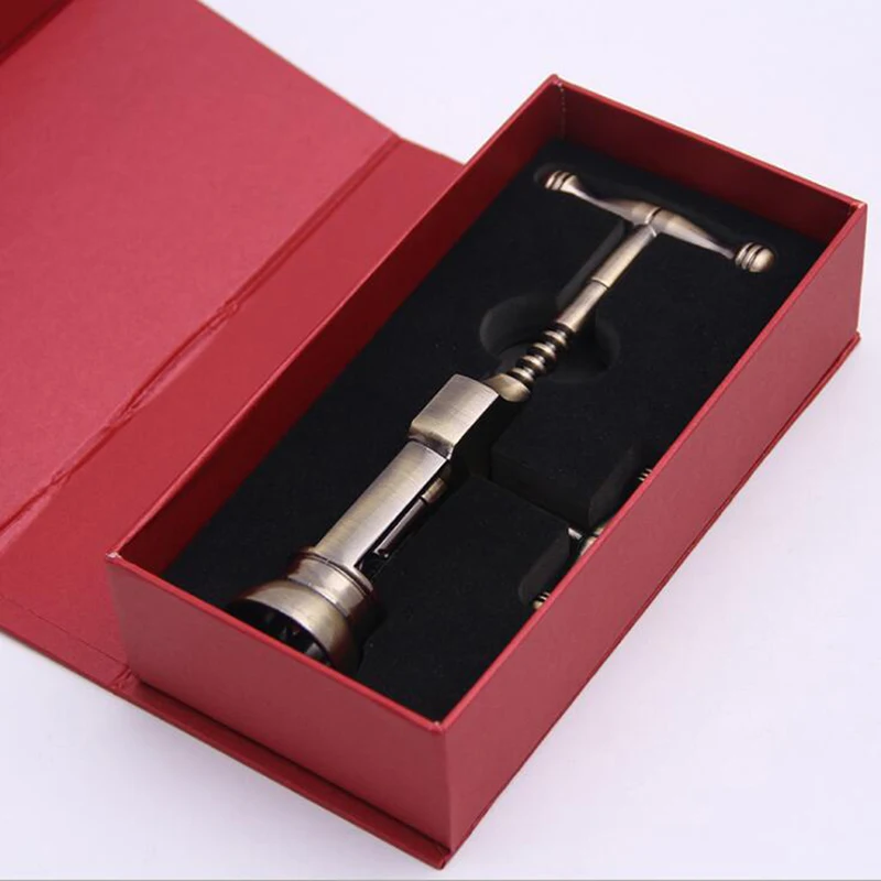 Zinc Alloy Wine Bottle Opener Metal Antique-Bronze Wine Opener Corkscrew Remover For Kitchen Bar Gadgets Tool
Zinc Alloy Wine Bottle Opener Metal Antique-Bronze Wine Opener Corkscrew Remover For Kitchen Bar Gadgets Tool