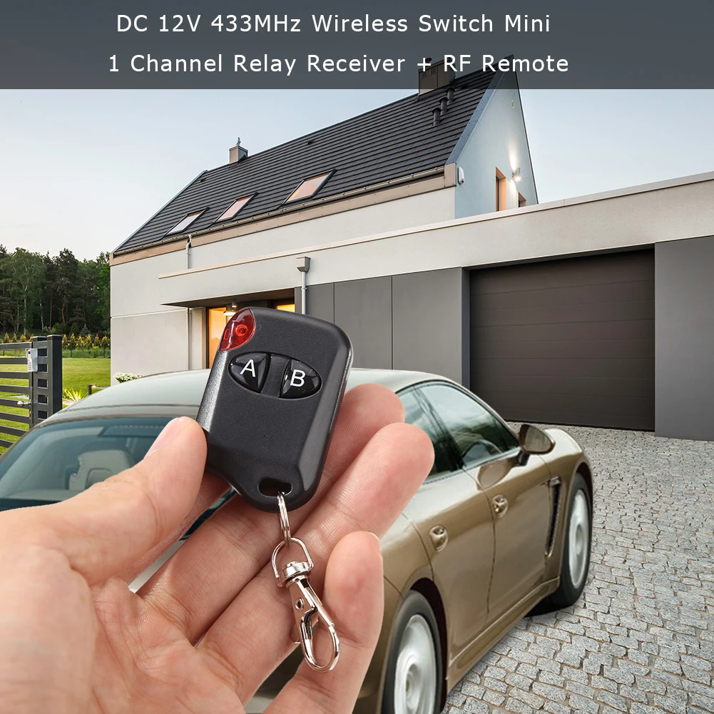 Household Security Accessories Supplies 433MHz Wireless Switch Mini DC 12V 1CH Relay Receiver + RF Remote for LED Light
Household Security Accessories Supplies 433MHz Wireless Switch Mini DC 12V 1CH Relay Receiver + RF Remote for LED Light
