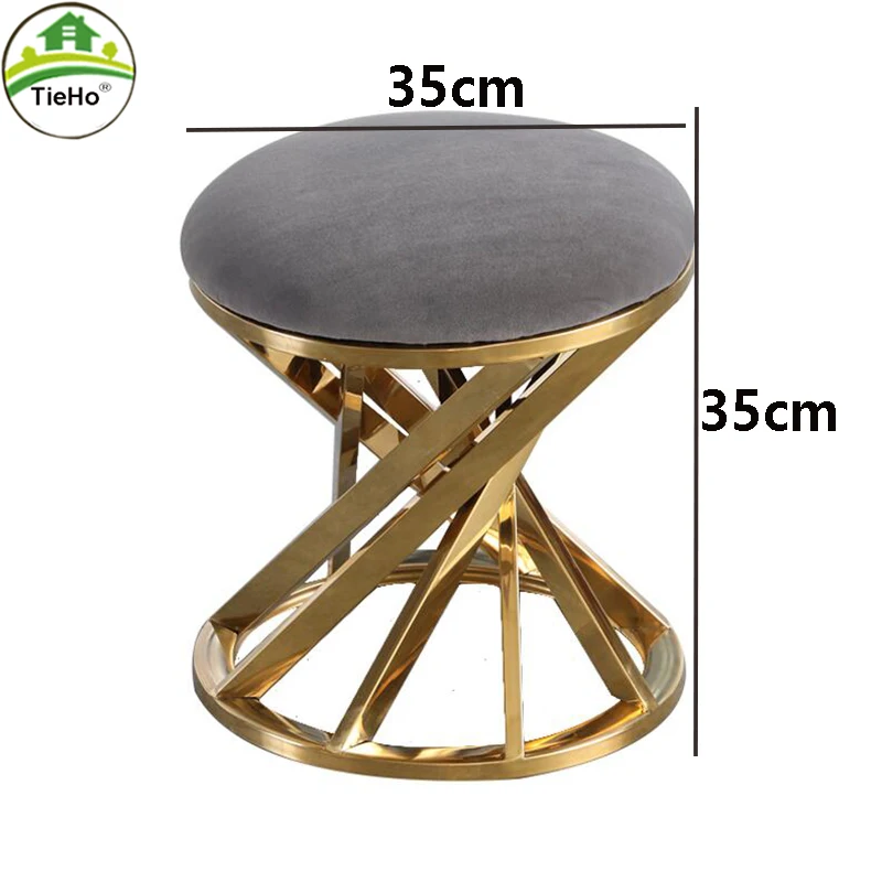 TieHo Creative Velvet Hallway Ottoman Stool Modern Living Room Small Bench Stool Pouf Sofa Dressing Chairs Stainless Steel Gold 
TieHo Creative Velvet Hallway Ottoman Stool Modern Living Room Small Bench Stool Pouf Sofa Dressing Chairs Stainless Steel Gold