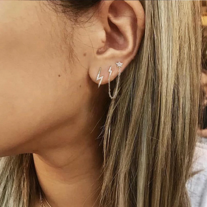 1pcs Luxury Bling Rhinestones Hiphop Gothic Punk Handcuff S925 Silver European Earrings Chain for Women/Girl Party Jewelry
1pcs Luxury Bling Rhinestones Hiphop Gothic Punk Handcuff S925 Silver European Earrings Chain for Women/Girl Party Jewelry