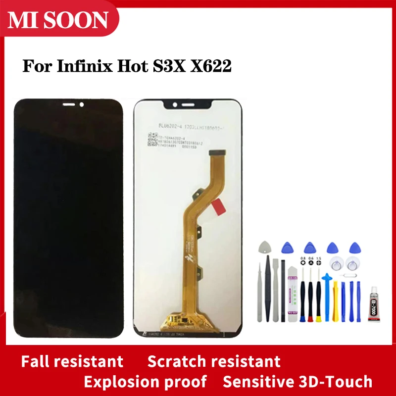 ЖК-дисплей с сенсорным дигитайзером для Infinix Hot S3X X622, ЖК-экран с инструментами для разборки
ЖК-дисплей с сенсорным дигитайзером для Infinix Hot S3X X622, ЖК-экран с инструментами для разборки