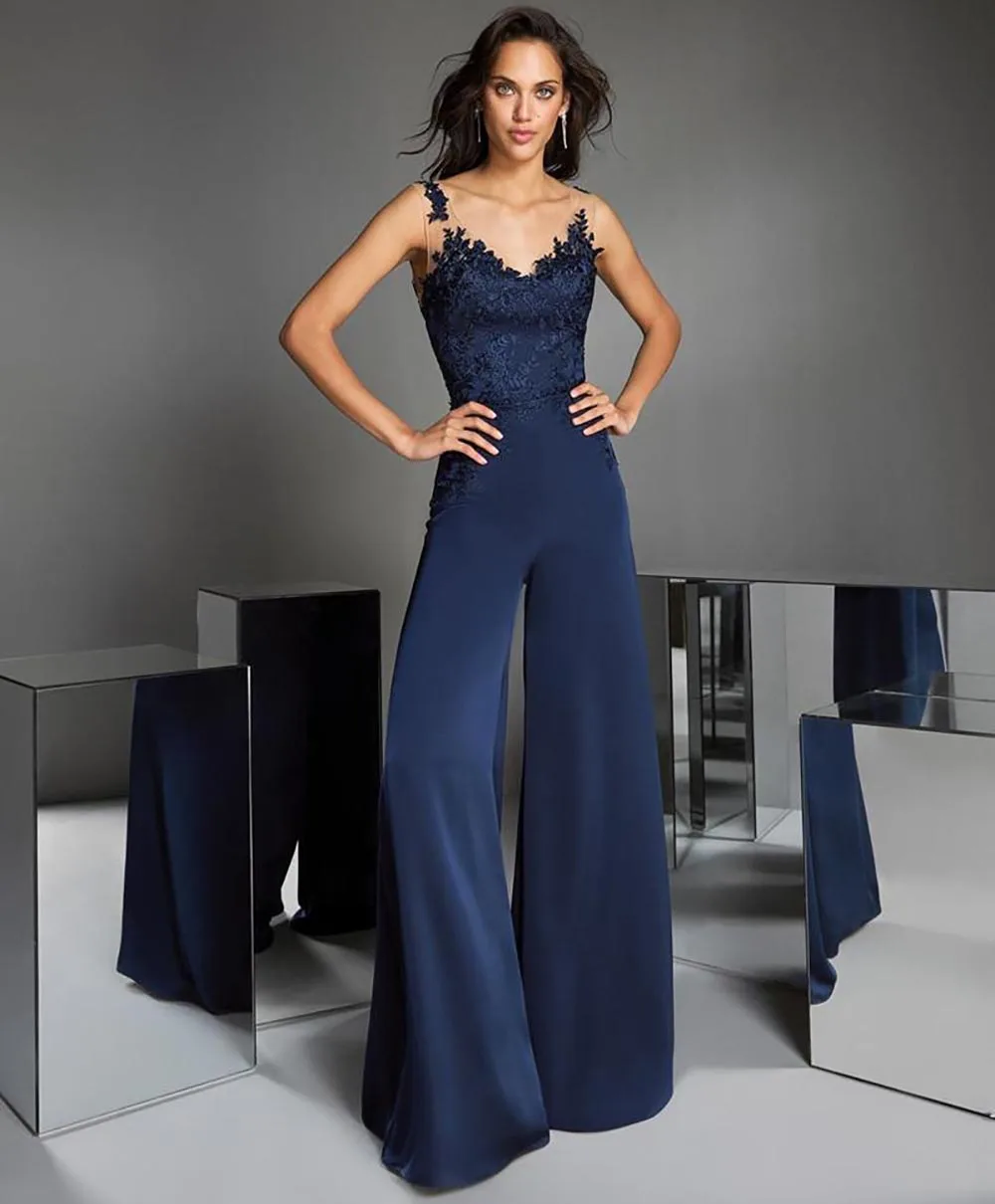 Pant Suits Evening Dresses V-Neck Illusion Prom Party Gown Sleeveless Chiffon Ball Gown
Pant Suits Evening Dresses V-Neck Illusion Prom Party Gown Sleeveless Chiffon Ball Gown