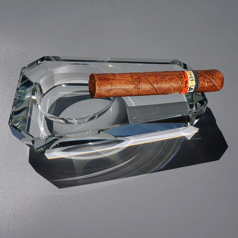 Crystal Glass Cigar Cigarette Ashtray Desk Decorative Tobacco Ashtray Utility Novelty Ornament Smoking Accessories Support OEM
Crystal Glass Cigar Cigarette Ashtray Desk Decorative Tobacco Ashtray Utility Novelty Ornament Smoking Accessories Support OEM