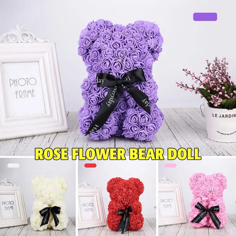 Rose Bear Artificial Rose Bear Dolls Romantic Lovely PE Birthday Love Wedding Gift Valentine'S Day
Rose Bear Artificial Rose Bear Dolls Romantic Lovely PE Birthday Love Wedding Gift Valentine'S Day