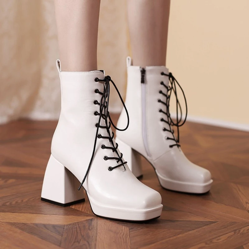2021 Autumn Winter High Heel Square Head Cross Strap Large Women's Boots-6603-1
2021 Autumn Winter High Heel Square Head Cross Strap Large Women's Boots-6603-1