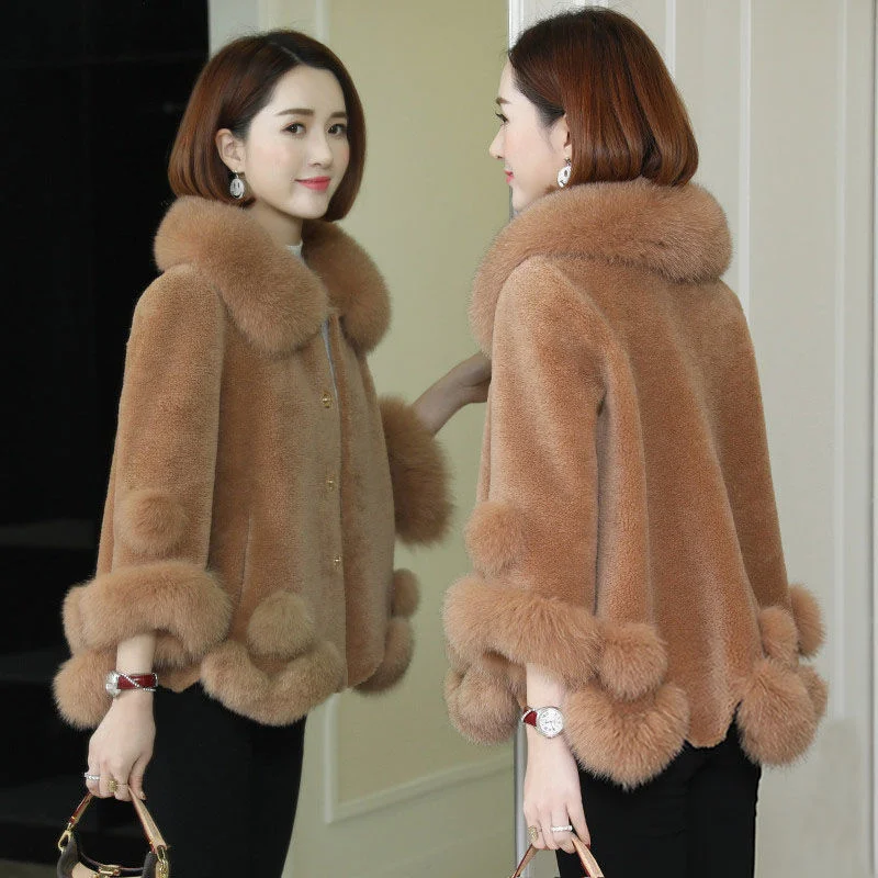 Winter Warm New Sheep Overcoat Female Fake Faux Shaggy Fur Coats For Oversize Coat Women Fashion Short Teddy Jacket Female Furs
Winter Warm New Sheep Overcoat Female Fake Faux Shaggy Fur Coats For Oversize Coat Women Fashion Short Teddy Jacket Female Furs
