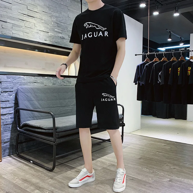 T-shirt short sleeve men's summer new Korean two piece men's sportswear men's leisure sports suit
T-shirt short sleeve men's summer new Korean two piece men's sportswear men's leisure sports suit