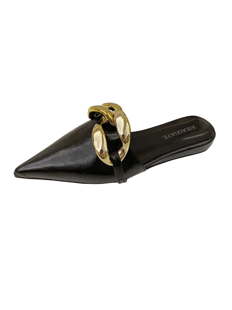 Shoes Women Pointed Toe Female Slippers Luxury Slides Low Soft 2021 Designer Flat PU Scandals Bling Rubber Casual 
Shoes Women Pointed Toe Female Slippers Luxury Slides Low Soft 2021 Designer Flat PU Scandals Bling Rubber Casual