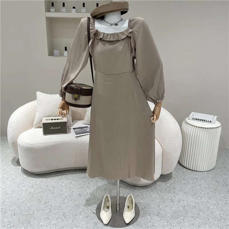 Women's Spring Summer 2021 Niche Design Fashion Ruffles Large Collar And Retro Luster A-line Long Dress
Women's Spring Summer 2021 Niche Design Fashion Ruffles Large Collar And Retro Luster A-line Long Dress