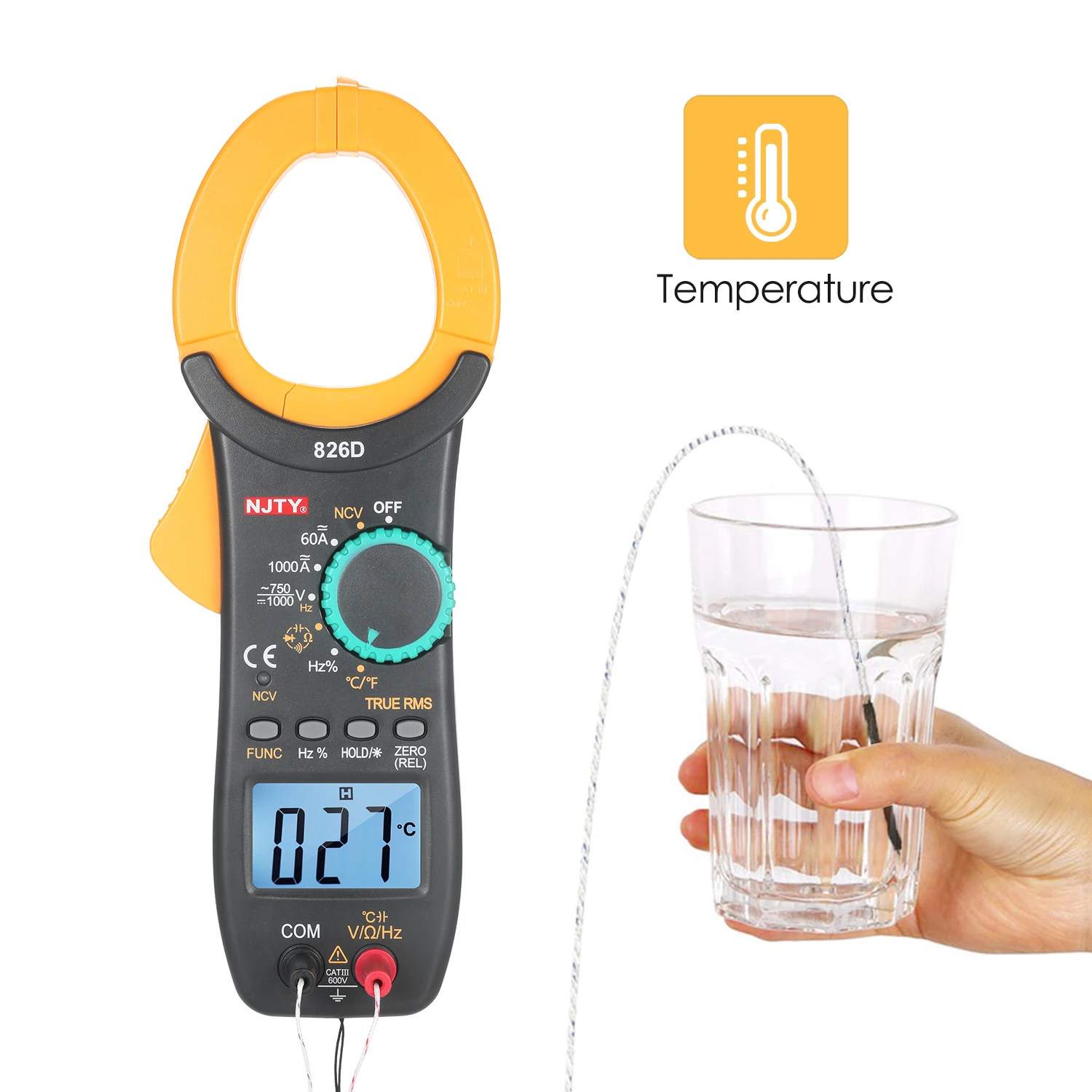826A 826B 826D 1000A Clamp Meter 1.9 LCD Digital AC True RMS NCV Clamp Type Universal Meter Multimeter Tester Current Voltage
826A 826B 826D 1000A Clamp Meter 1.9 LCD Digital AC True RMS NCV Clamp Type Universal Meter Multimeter Tester Current Voltage