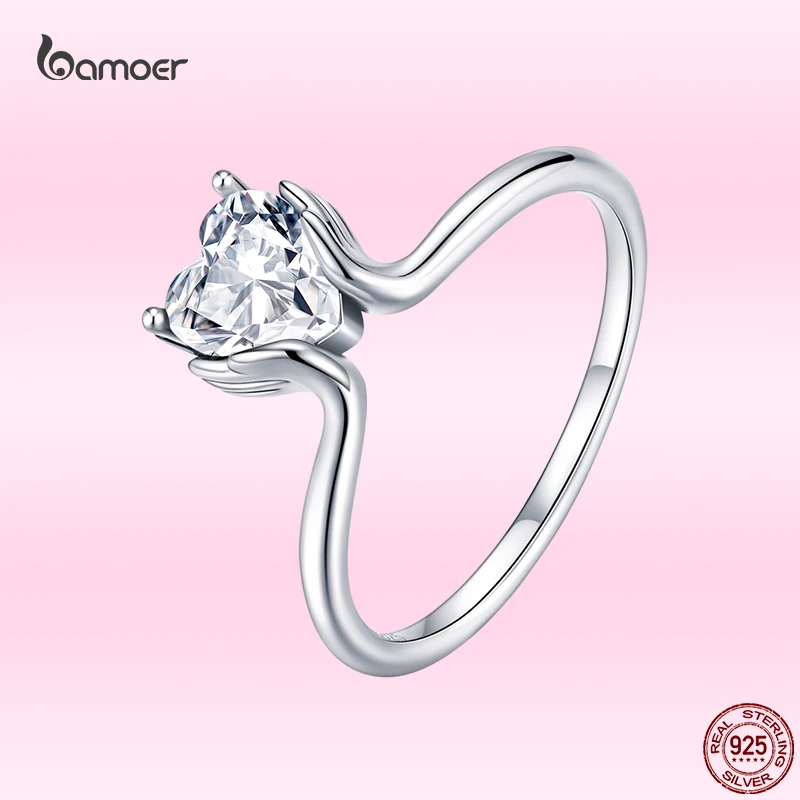 Bamoer 2021 Genuine 925 Sterling Silver Classic Love Finger Rings Luxury Zircon Fine Wedding Jewelry for Women GXR729 Size 678
Bamoer 2021 Genuine 925 Sterling Silver Classic Love Finger Rings Luxury Zircon Fine Wedding Jewelry for Women GXR729 Size 678