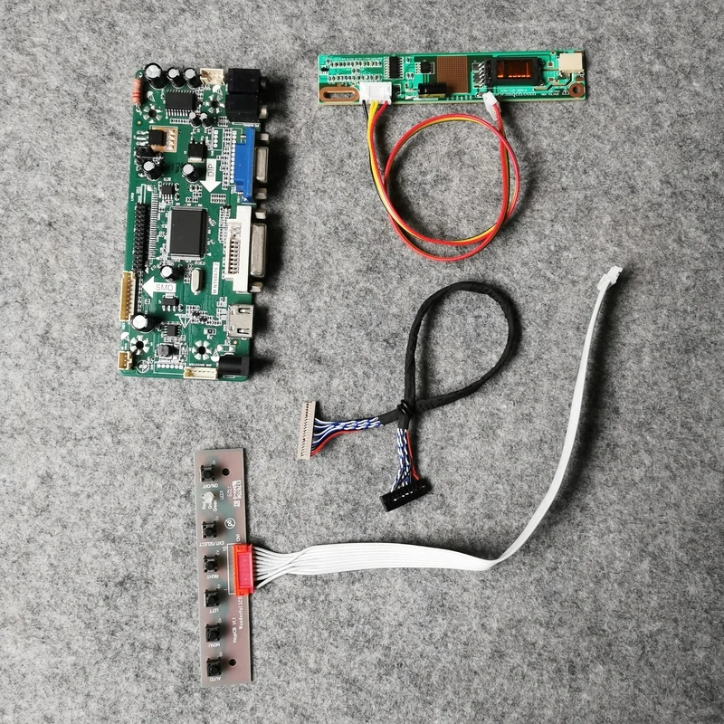 DIY Kit Fit LT141X2/LTN141X7/LTN141X8 Matrix 1024*768 1CCFL LCD Screen Drive Controller Board VGA+DVI M.NT68676 20-Pin LVDS
DIY Kit Fit LT141X2/LTN141X7/LTN141X8 Matrix 1024*768 1CCFL LCD Screen Drive Controller Board VGA+DVI M.NT68676 20-Pin LVDS