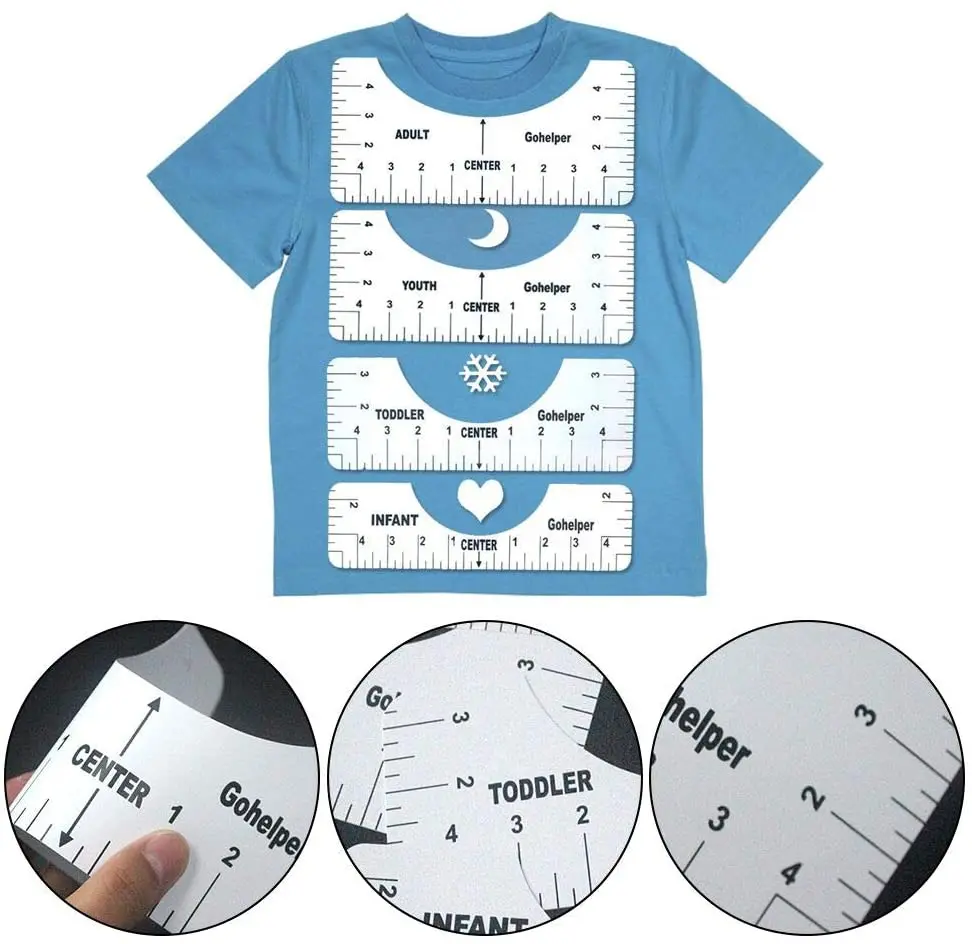 4PCS T-Shirt Ruler Guide Vinyl T-Shirt Ruler Guide Sublimation Designs On T Shirt Vinyl Rulers Guide Size Chart T-Shirts Ruler 
4PCS T-Shirt Ruler Guide Vinyl T-Shirt Ruler Guide Sublimation Designs On T Shirt Vinyl Rulers Guide Size Chart T-Shirts Ruler