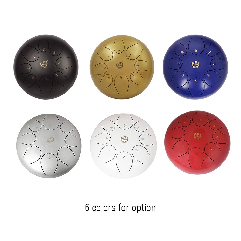 10 Inch Steel Tongue Drum Percussion Instrument Hand Pan Drum with Drum Mallets Carry Bags Note Sticks
10 Inch Steel Tongue Drum Percussion Instrument Hand Pan Drum with Drum Mallets Carry Bags Note Sticks