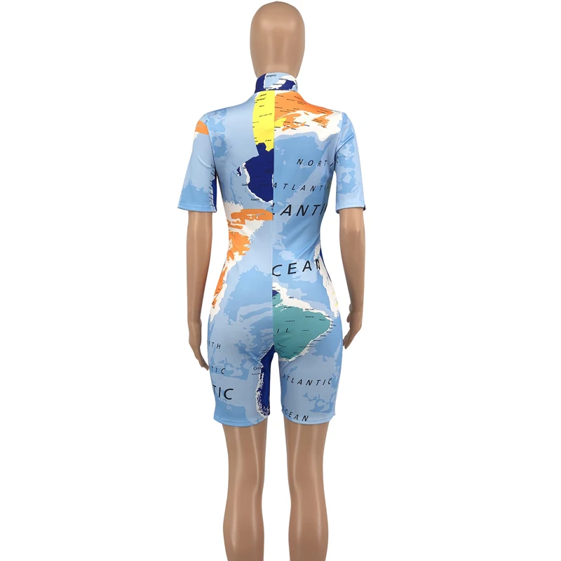 TNNAOFF Trendy Map Print Bodycon Playsuit for Women Summer Sexy Zip Short Sleeve One Piece Streetwear Club Overalls Jumpsuit
TNNAOFF Trendy Map Print Bodycon Playsuit for Women Summer Sexy Zip Short Sleeve One Piece Streetwear Club Overalls Jumpsuit