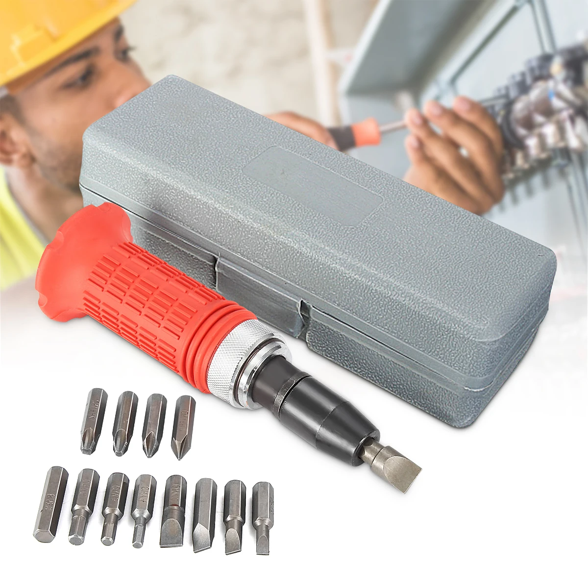 Multi-purpose Impact Screwdriver Set Driver Carbon Steel Multi Bits Hammer Socket Repair Kit Storage Box Screwdriver Head Set
Multi-purpose Impact Screwdriver Set Driver Carbon Steel Multi Bits Hammer Socket Repair Kit Storage Box Screwdriver Head Set