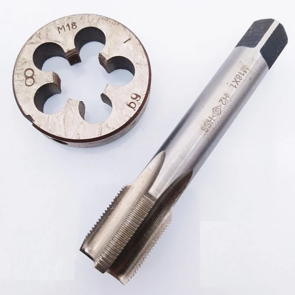 1pcs HSS M18 X 1mm Tap & M18 X 1mm Die Metric Thread Right Hand High Speed Steel Tap & Plate Hand Tools
1pcs HSS M18 X 1mm Tap & M18 X 1mm Die Metric Thread Right Hand High Speed Steel Tap & Plate Hand Tools