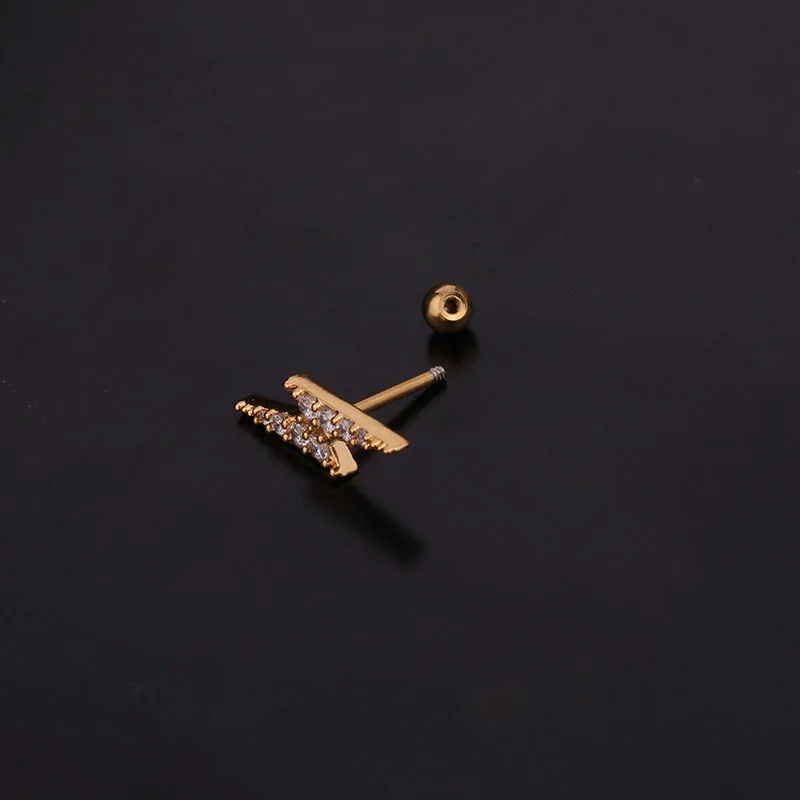 1PC 20G Ear Stud Tragus Helix Lighting plugs and tunnels septum piercing earring jewelry for women plugs and tunnels
1PC 20G Ear Stud Tragus Helix Lighting plugs and tunnels septum piercing earring jewelry for women plugs and tunnels