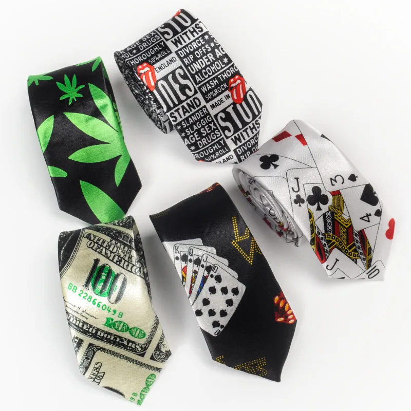 Korean fashion leisure mens ties 5cm narrow students novelty personality poker tie necktie hip hop club men gift
Korean fashion leisure mens ties 5cm narrow students novelty personality poker tie necktie hip hop club men gift