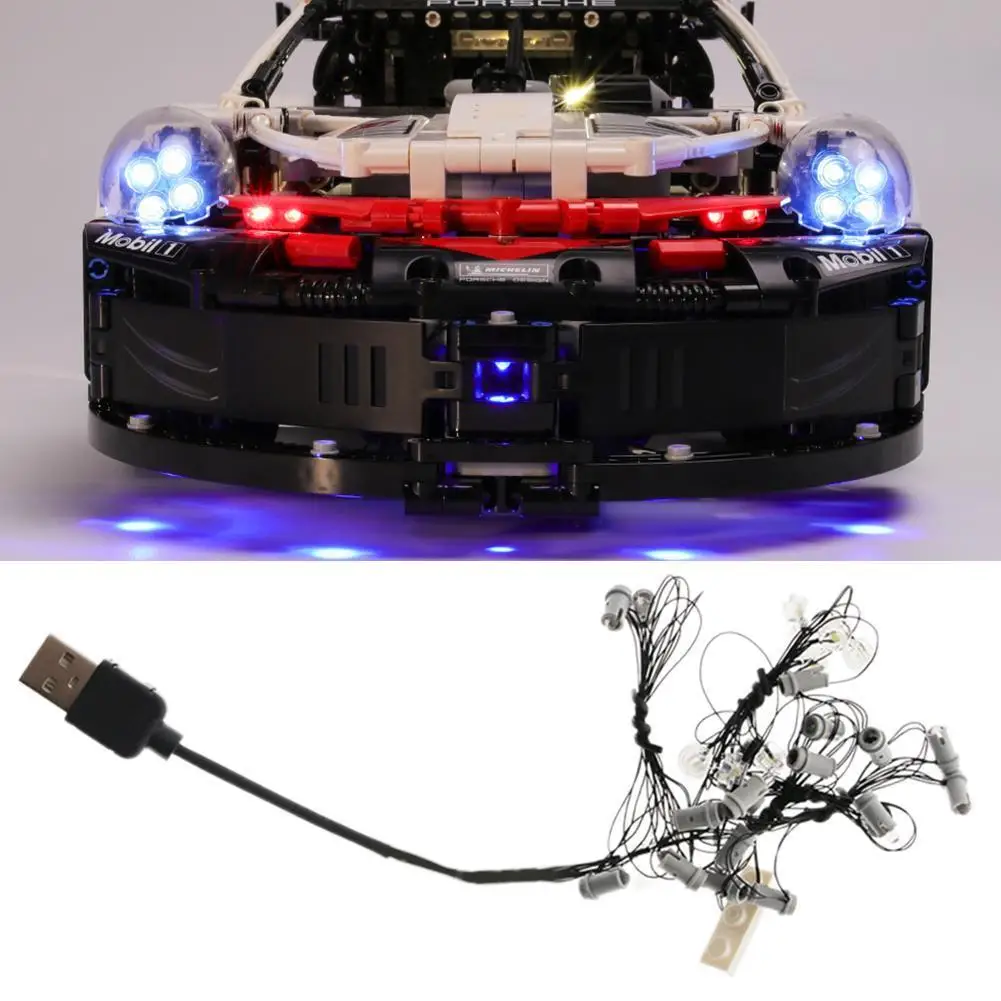 Автомобильные аксессуары с дистанционным управлением, совместимые с 42096 технологией, сборные строительные блоки, светодиодное освещение 
Автомобильные аксессуары с дистанционным управлением, совместимые с 42096 технологией, сборные строительные блоки, светодиодное освещение