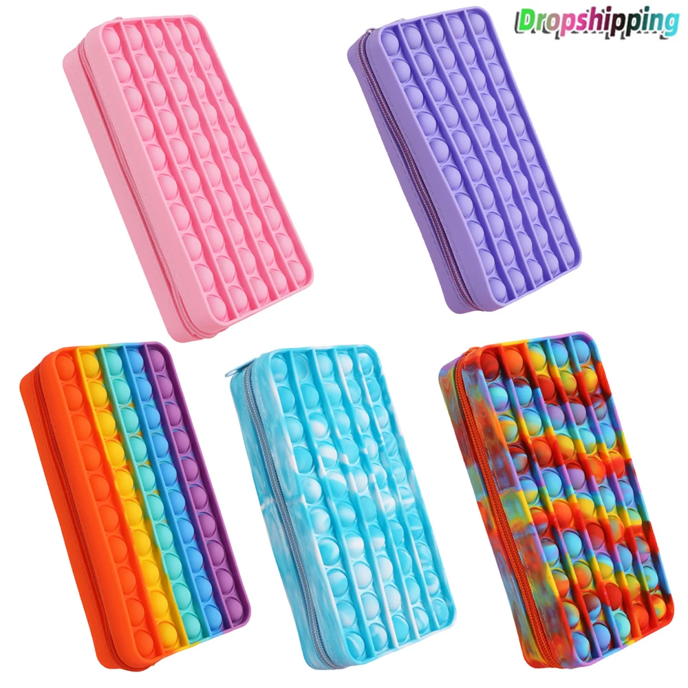 New Rainbow Pop Fidget Reliver Stress Toys Push Bubble Antistress Toys Adult Children Sensory Toy To Relieve Autism Shipping
New Rainbow Pop Fidget Reliver Stress Toys Push Bubble Antistress Toys Adult Children Sensory Toy To Relieve Autism Shipping