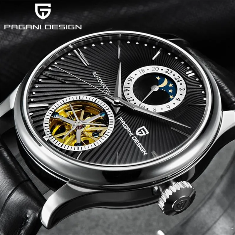 PAGANI DESIGN Men's Watch Skeleton mechanical wristwatch self winding mens watches leather male clock waterproof relogio de luxo
PAGANI DESIGN Men's Watch Skeleton mechanical wristwatch self winding mens watches leather male clock waterproof relogio de luxo