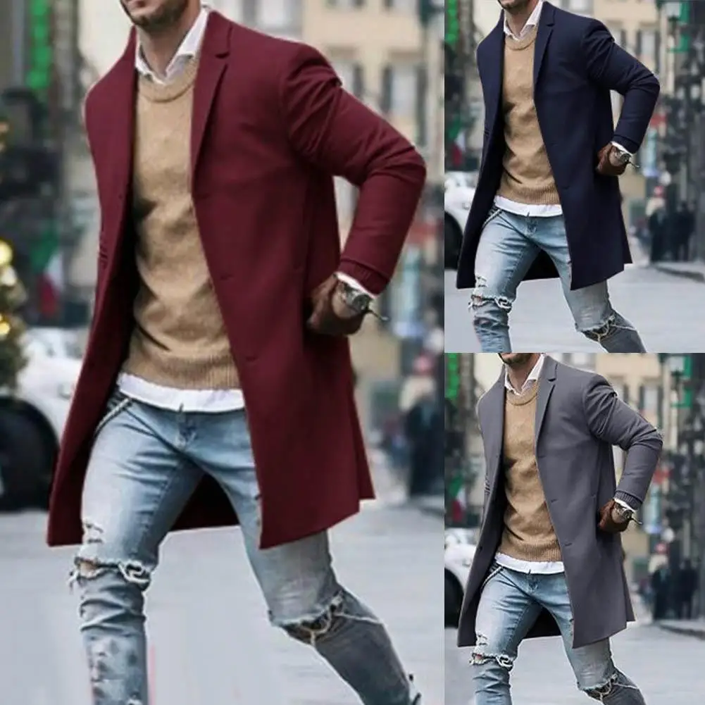 Coat Men Fashion Winter Solid Color Trench Coat Outwear Overcoat Long Sleeve Jacket Black 3XL Men Clothing Street Wear
Coat Men Fashion Winter Solid Color Trench Coat Outwear Overcoat Long Sleeve Jacket Black 3XL Men Clothing Street Wear